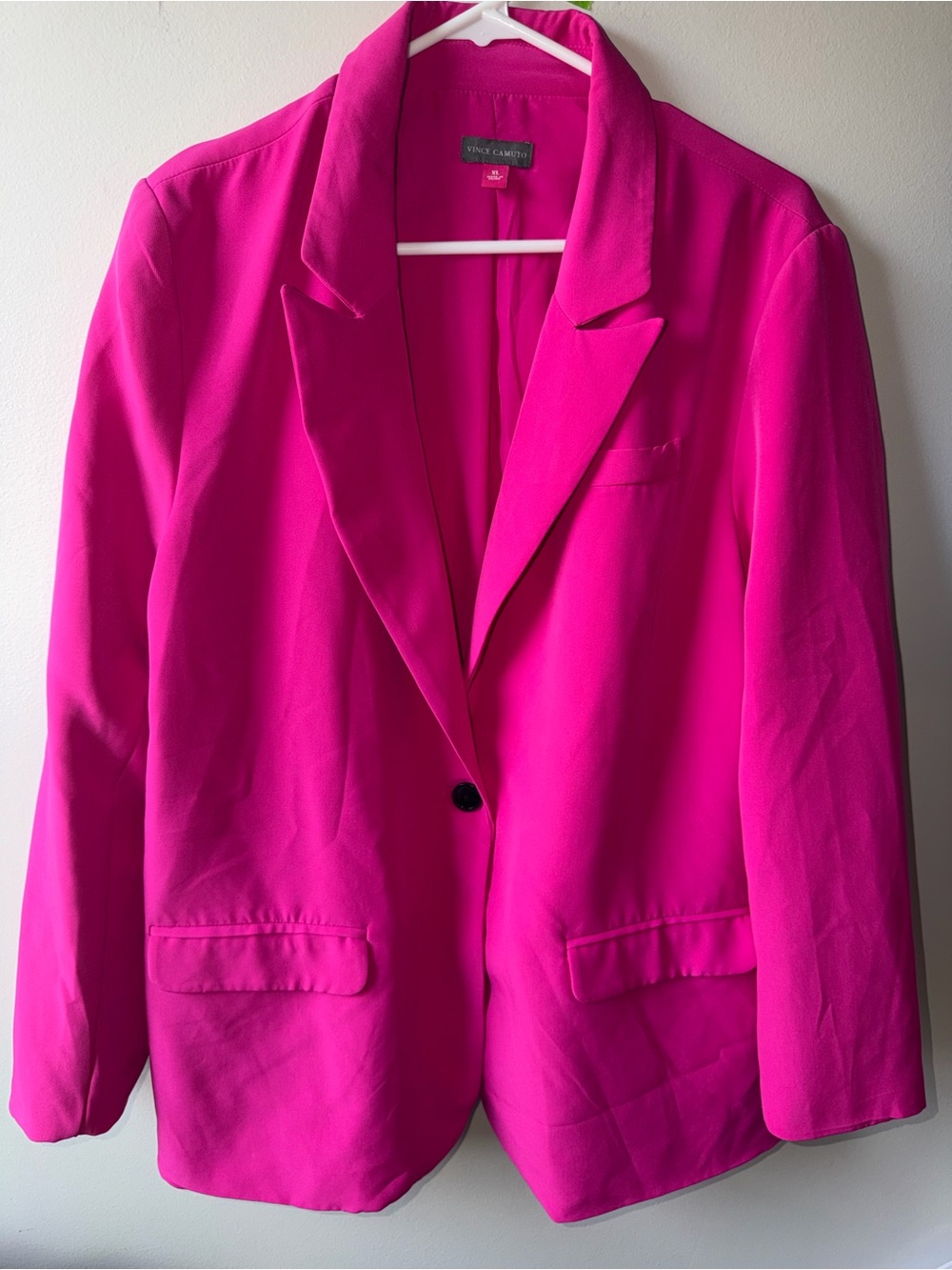 Vince Camuto Hot Pink Single-Button Blazer